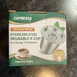 Stainless Steel Reusable K Cup - Silver
